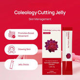 Coleology Cutting Jelly 10days - Garcinia Cambogia (HCA), Chia Seeds Collagen, Hyaluronic Acid, Pomegranate Flavored 8.81 oz /10 Sticks