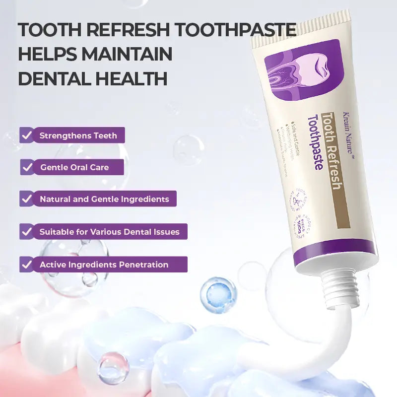 Kreain Nature 5 Tooth Refresh Toothpaste for Fresh Breath Prevent Tooth Loss with Natural Ingredients Gentle Care for Tooth Sensitivity Toothache Care for Dental Health