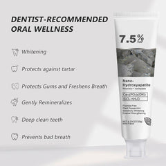 š„Ends Tonight: Get 60% OFF Before Itās Gone!š Fluoride-Free Hydroxyapatite Toothpaste ā Gentle Whitening & Enamel Strength for Sensitive Teeth