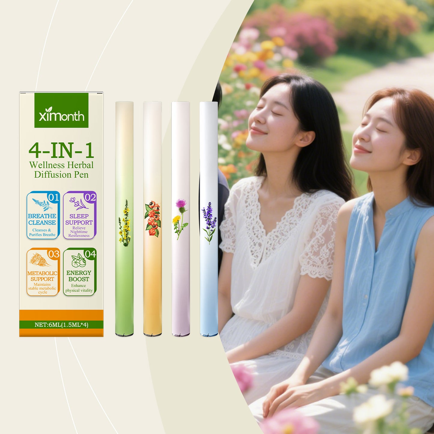Mullein Relaxation Stick – Soothes Lungs, Detoxifies, Freshens