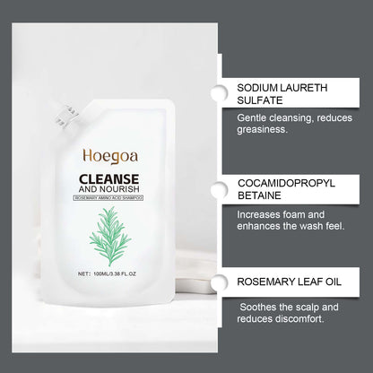 【 Buy 1-Get 1 Free!】Anti-Hair Fall Hair Loss Treatment Shampoo Oil Control Anti Dandruff Haircare Rosemary Zinc PCA Help Hair Growth Amino Acid Hydrolyzed Protein Repair Reduce Hair Loss Scalp Cleanser Conditioner 250ML Gentle Smoother