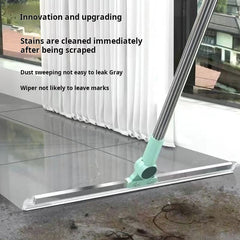 Magic Broom Set, Scraping Water and Mopping Floor, Dual Wet and Dry Use for Toilet, Bathroom, Washroom, Soft Silicone Floor Scraper for Sweeping Water, Household