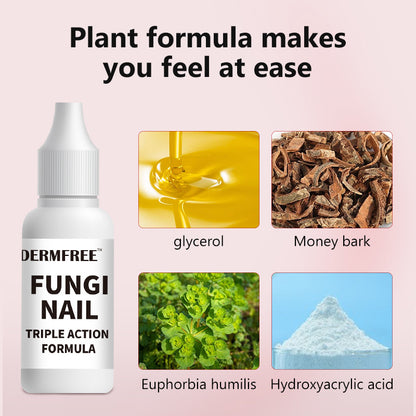 Toenail Fungus Treatment Extra Strength, Antifungal Solution for Toenail or Fingernail, Triple Action Formula for Remove Fungal, Repair and Renewal Damaged Nails, 0.5 Fl Oz
